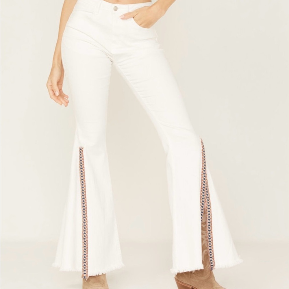 White Flare & Wide Leg Jeans